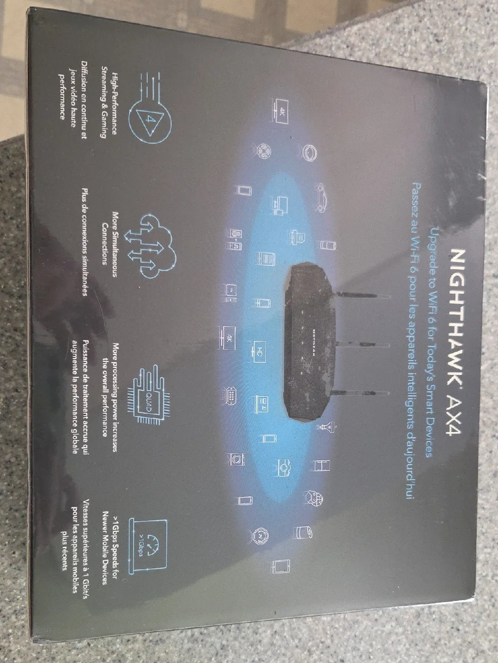 NETGEAR Nighthawk AX3000 AX4 Router in Black - Picture 3 of 4